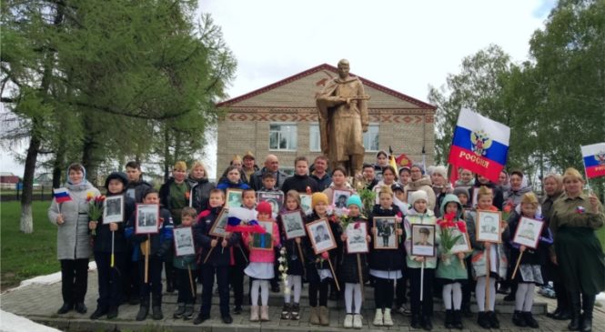 В Большетаябинском ТО митинг в честь Великой Победы
